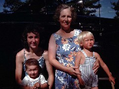 Alice Haydock Bennett; Ruth Bennett McDougal Dorrough; unknown, Jean Wilson
